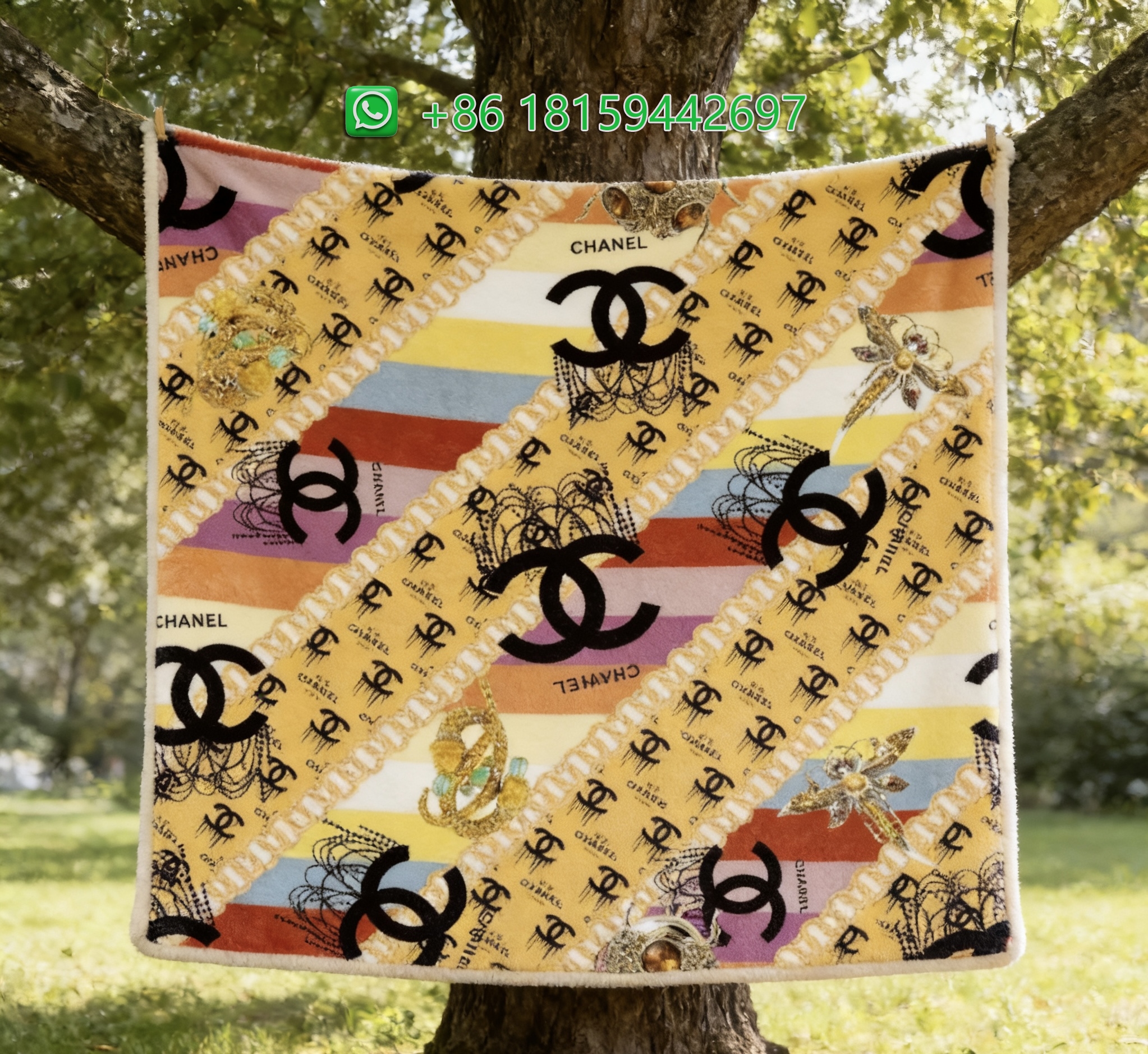 Chanel Throw Blankets